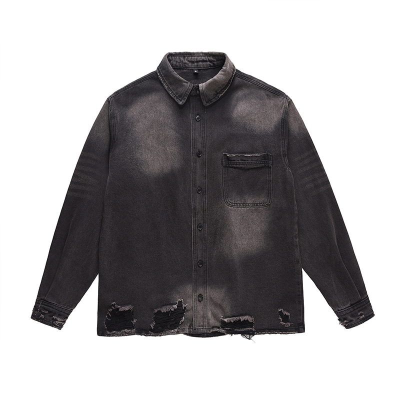 Vintage Fashion Jacket - Jaket Jeans Pria High Street Model