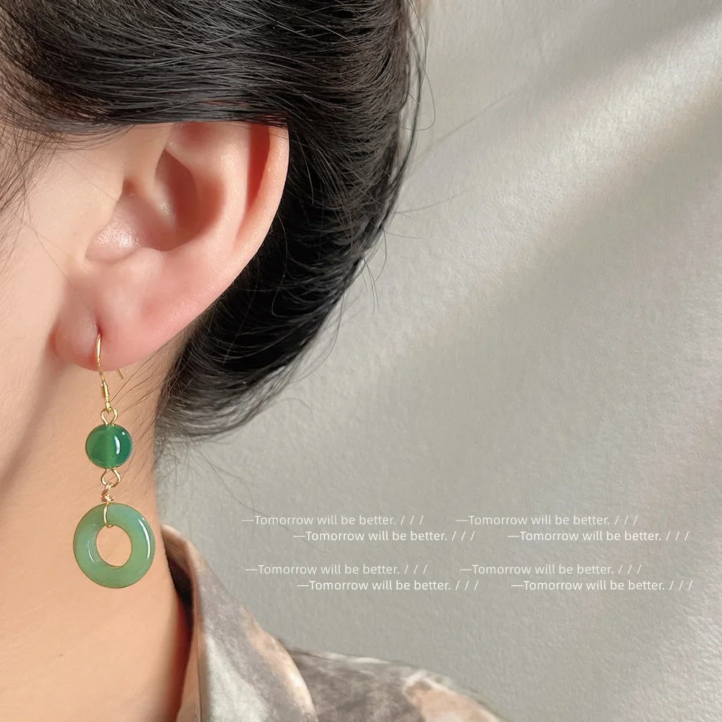 Vintage Fashion Rings For Women - Anting Cincin Giok Asli Hijau Jimat