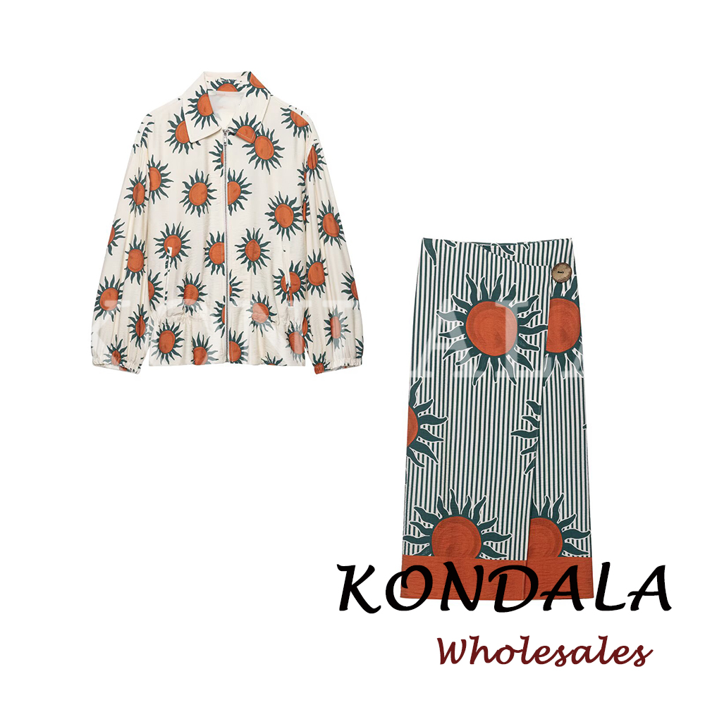 Vintage Fashion Jacket - KONDALA Setelan Wanita Motif Chic Musim