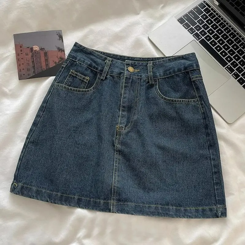 Vintage Fashion Jacket - Set Rok Denim Y2K: Jaket Kancing