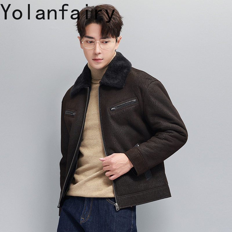 YOLANFAIRY Mantel Bulu Alami M - Vintage Fashion Jacket ulasan dan harga