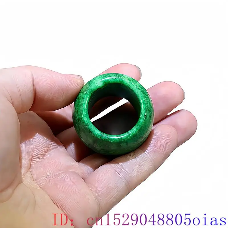 Cincin giok asli hijau 22mm un - Vintage Fashion Rings For Women ulasan dan harga