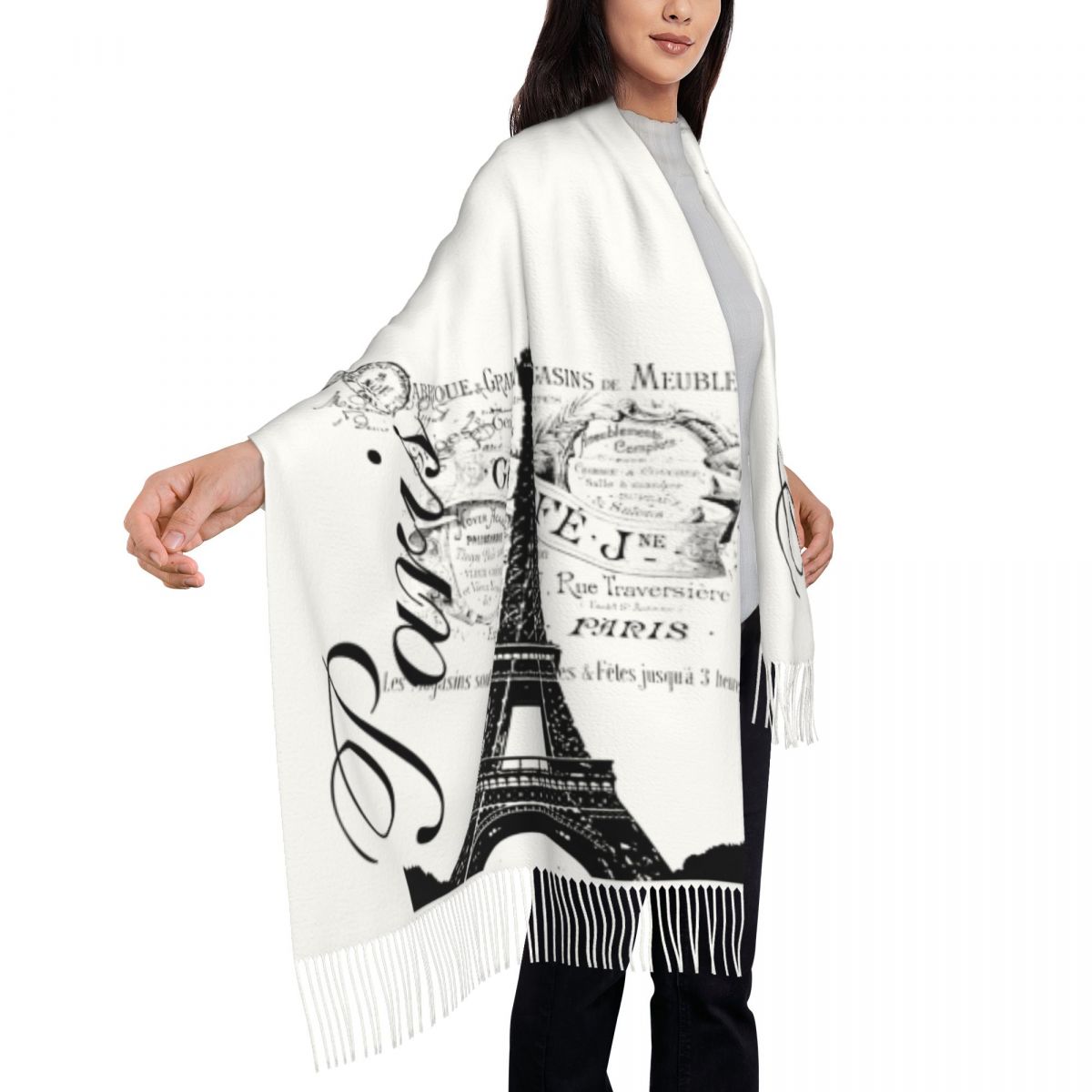 Kustom dicetak Vintage Menara  - Vintage Fashion In Paris ulasan dan harga
