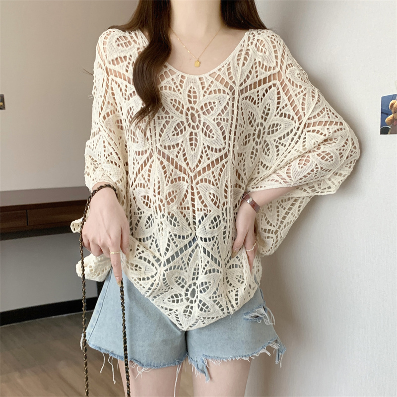 Atasan Renda Rajutan Wanita At - Crochet Top Boho ulasan dan harga