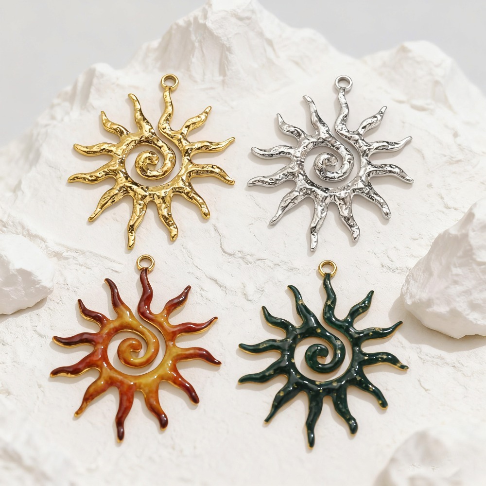 5 Buah Liontin Berlapis Emas M - Vintage Fashion Earrings ulasan dan harga