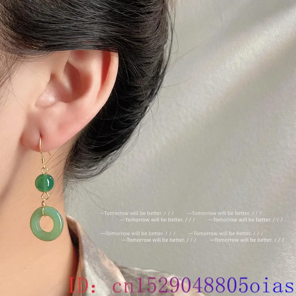 Anting Cincin Giok Asli Hijau  - Vintage Fashion Rings For Women ulasan dan harga