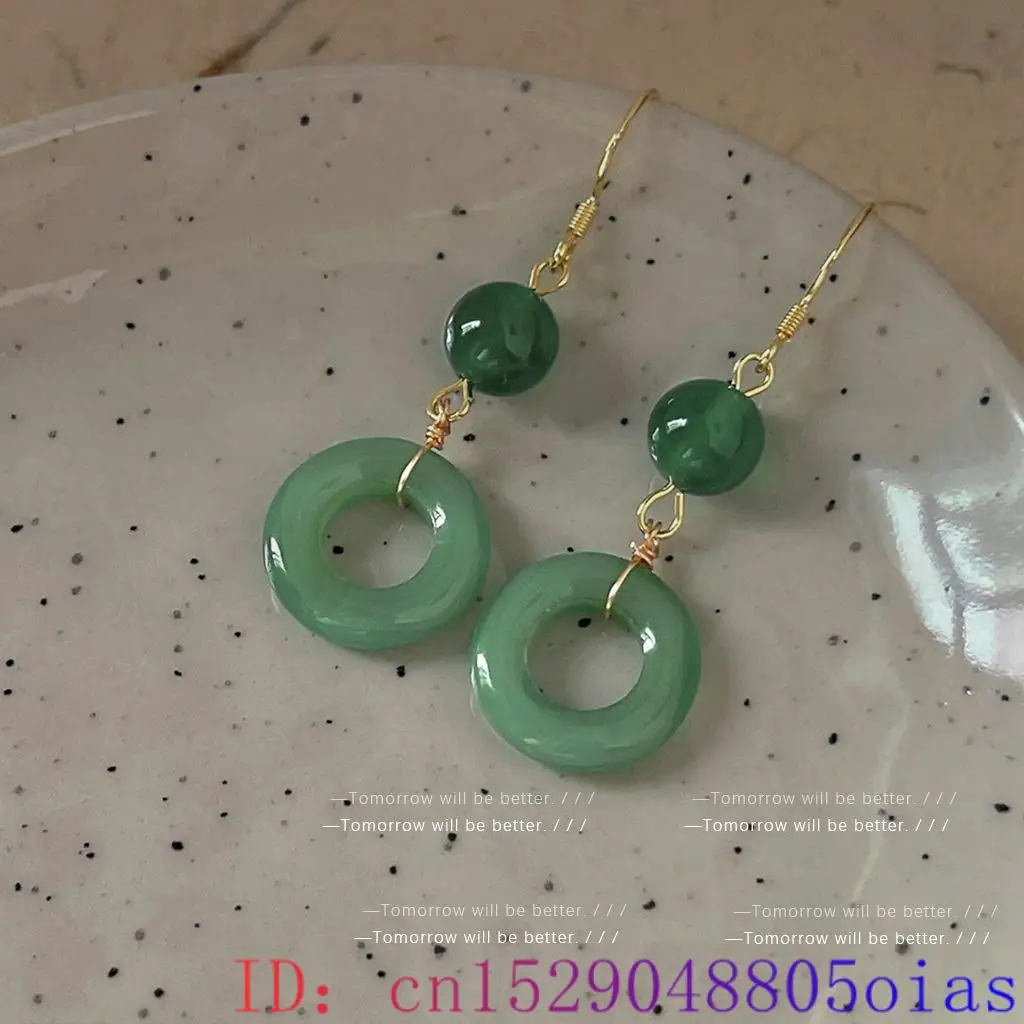 Anting Cincin Giok Asli Hijau  - Vintage Fashion Rings For Women ulasan dan harga