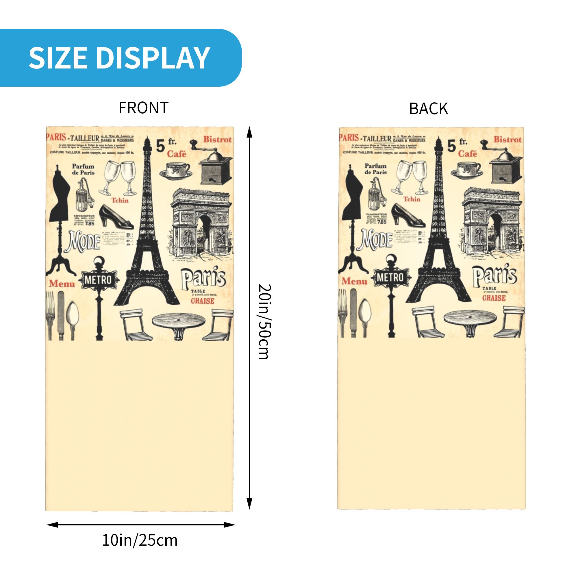 Bandana Menara Eiffel Paris Vi - Vintage Fashion In Paris ulasan dan harga