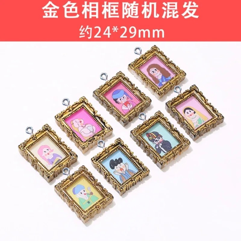 10 Buah Liontin Bingkai Foto R - Vintage Fashion Earrings ulasan dan harga