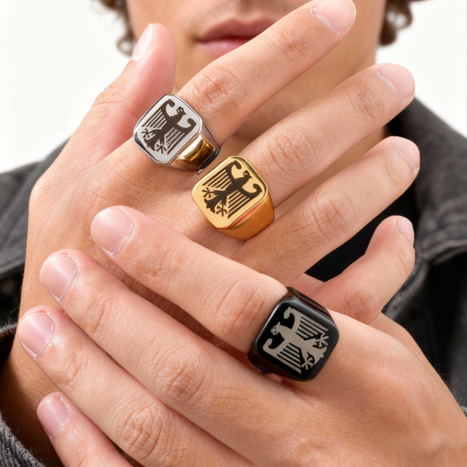 Cincin Elang Terbang Kustom, C - Vintage Fashion Rings For Women ulasan dan harga