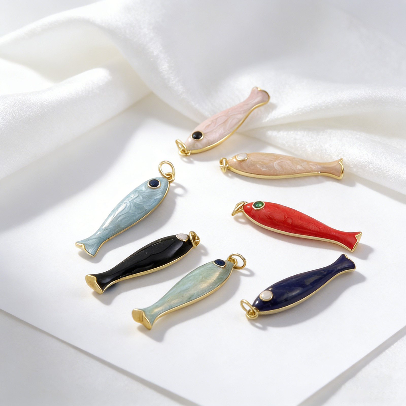 1 Buah Liontin Ikan Kecil Panj - Vintage Fashion Tumblr ulasan dan harga