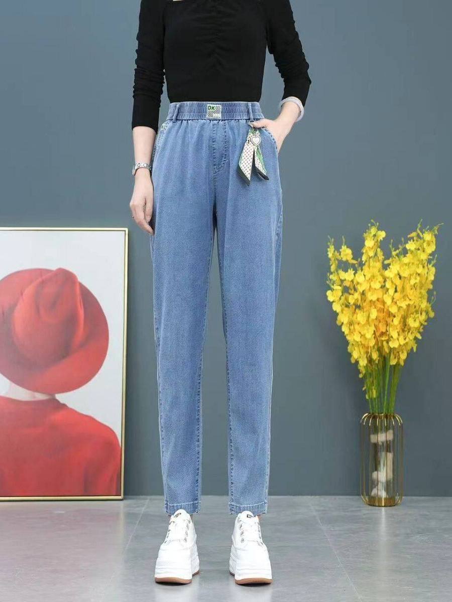 Celana Jeans Wanita High Waist - Mom Jean High Rise ulasan dan harga