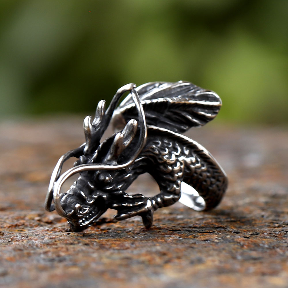 Cincin besi tahan karat 316L b - Vintage Fashion Guide ulasan dan harga