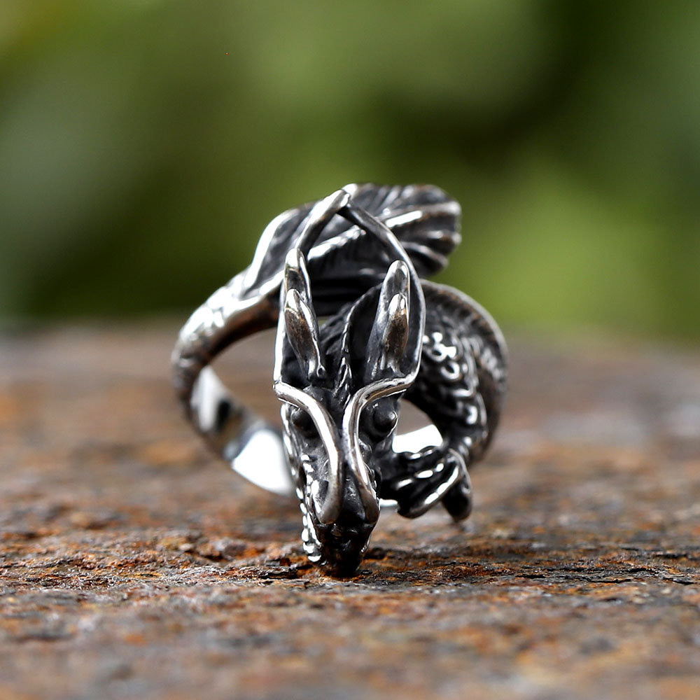 Cincin besi tahan karat 316L b - Vintage Fashion Guide ulasan dan harga
