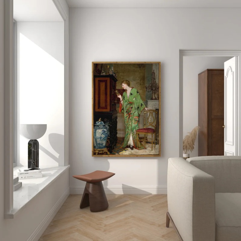 Poster Potret Wanita Renaisans - Vintage Fashion Art ulasan dan harga