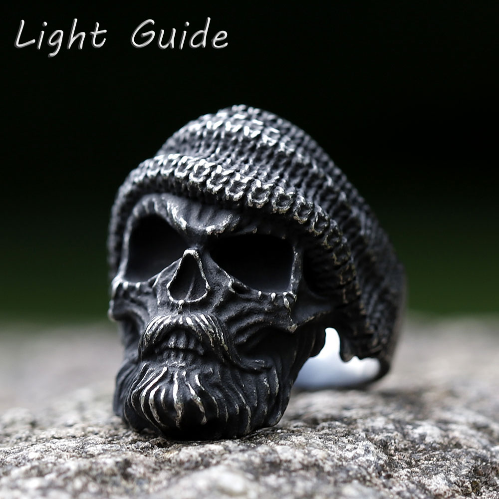 Cincin tengkorak Vintage pria, - Vintage Fashion Guide ulasan dan harga