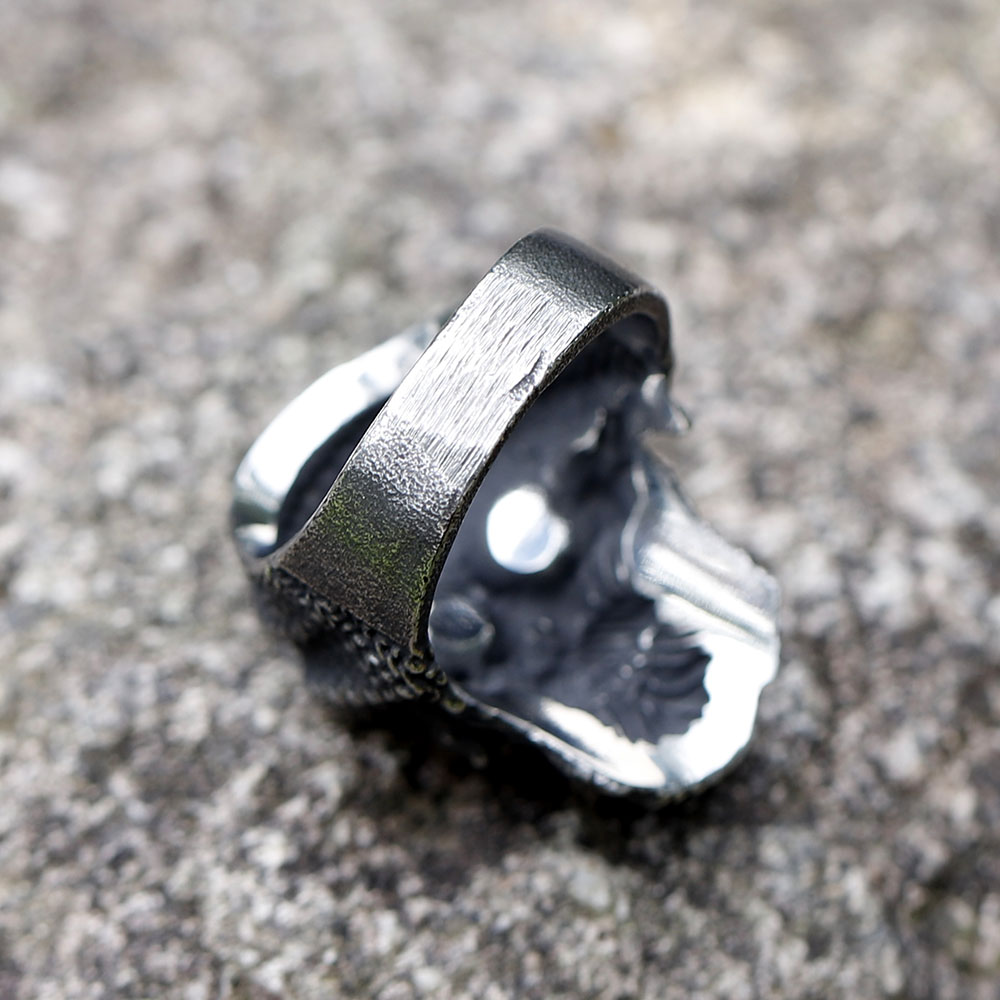Cincin tengkorak Vintage pria, - Vintage Fashion Guide ulasan dan harga