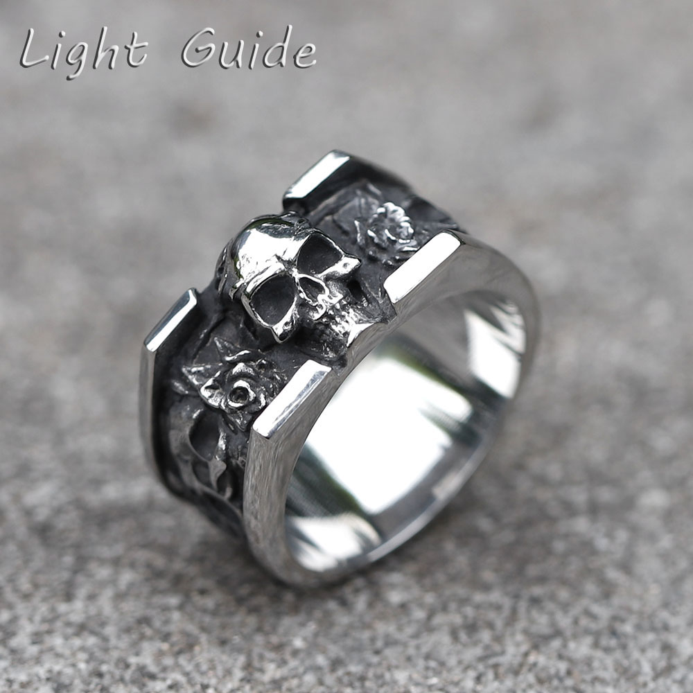 Cincin tengkorak antik 316L pr - Vintage Fashion Guide ulasan dan harga