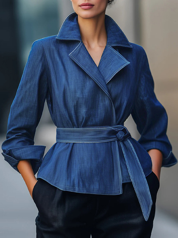 Jaket Denim Wanita Musim Gugur - Vintage Fashion Jacket ulasan dan harga