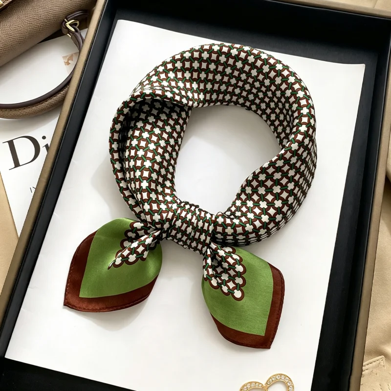 Syal Mini Tipis Satin Sutra Mo - Vintage Fashion Rings For Women ulasan dan harga